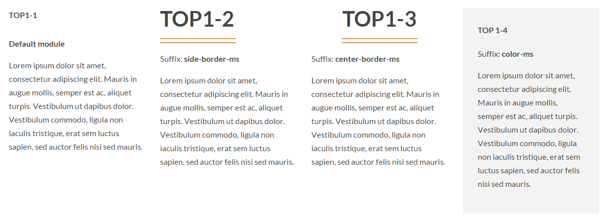 Module Suffixes